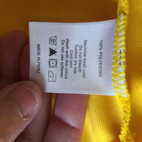 Loudmouth Golf Womens Tank Top Size Large Yellow Sleeveless Collar Buttons Slits - Picture 9 of 10